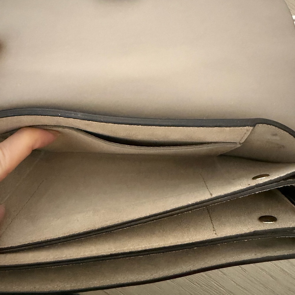 Chloe Beige Leather and Suede Crossbody Bag - Picture 7 of 12
